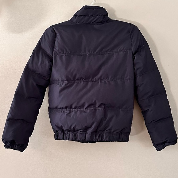 Abercrombie Kids Down/Feather Jacket Puffer Navy Zipper & Button Close Y2K Retro - Picture 2 of 9